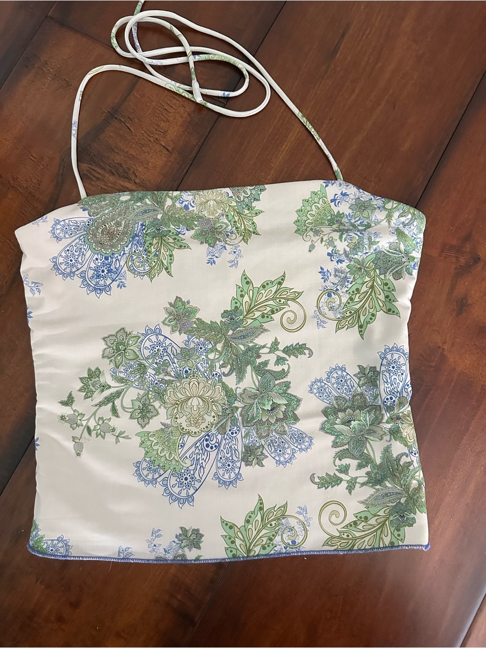 Edikted Floral Satin Halter Top
